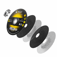 Rfast Disque de meulage en oxyde d'aluminium de 7 pouces (180*6*22.23mm) pour meuleuse d'angle, dureté 53-64HRC, vitesse 80m/s, couleur noir/vert