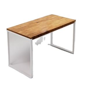 เฟอร์นิเจอร์โต๊ะน่ากลัวตกแต่งบ้านสีน้ำตาลและสีขาวการออกแบบที่ทันสมัยเฟอร์นิเจอร์ในร่มชาโต๊ะกาแฟโลหะและโต๊ะกลางไม้ - Product Image 2