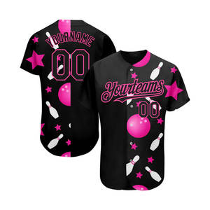 Color personalizado y tamaño precio barato sublimación béisbol Jersey equipo desgaste manga corta sublimación béisbol Jersey - Product Image 3