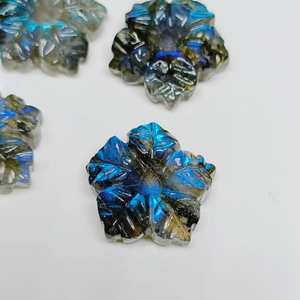 Piedras Preciosas de Labradorita 100% Naturales Talladas a Mano de 16 mm, Cuentas Sueltas para Joyería y Artesanía, de 2 a 5 Piezas - Product Image 1