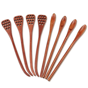 Varillas Agitadoras de Miel con Logotipo Personalizado, Cucharas para Chocolate, Glucosa y Jarabe de Arce, 100% Madera de Olivo Natural, Proveedor Indio - Product Image 1