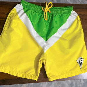 Pantalones cortos cortavientos de nailon sólido con logotipo impreso personalizado para hombre, ropa deportiva para correr de talla grande para Otoño y verano - Product Image 1