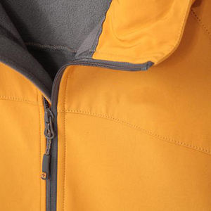 Chaqueta con capucha cortavientos ligera de oro amarillo para hombre Chaqueta atrevida para exteriores y estilo de vida activo - Product Image 3