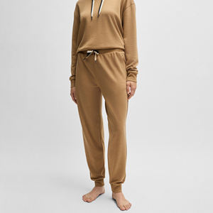 ชุดวอร์มกันหนาวมีฮู้ดอบอุ่นผ้าฝ้าย100% เป็นมิตรกับสิ่งแวดล้อมผ้าคอตตอนพร้อมเชือกผูกสำหรับฤดูหนาวสีน้ำตาลอ่อน - Product Image 2