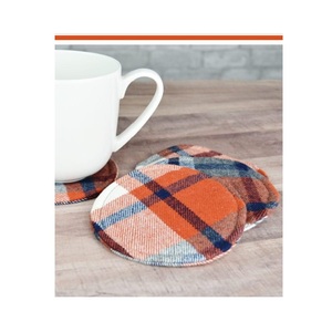 Posavasos de lino elegante de tela suave con estampado de flores medias de Color blanco para el hogar, posavasos de mesa de restaurante - Product Image 6