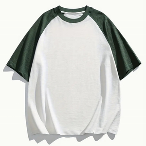 Prix bon marché de gros T-shirt à manches pour hommes Logo personnalisé décontracté coton Sports Baseball Design O-Neck T-shirts - Product Image 1