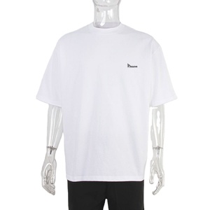 Camiseta Nueva de Alta Calidad con Estampado Serigrafiado, Hombros Caídos, Talla Grande para Hombre, Tejido Transpirable 100% Algodón de Gran Gramaje - Product Image 1
