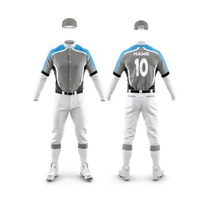 Kit de uniforme de béisbol profesional para hombres con ajuste cómodo y tela transpirable, conjunto de Jersey y pantalón de béisbol con botones completos - Product Image 6