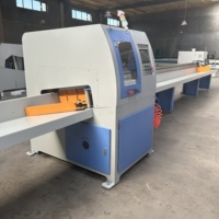 Sierra Madera CNC Automatica PLC OMRON Corte Transversal de Alta Resistencia Equipo para Palet de Madera