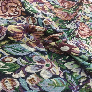 Tissu moderne Jacquard en poly coton respirant tricoté en chaîne motif floral tissu d'ameublement teint en fil pour sacs pour femmes - Product Image 6