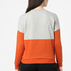 Nuevo diseño Otoño Invierno liso mujer sudaderas suelta pulóver mujeres cuello redondo sudaderas - Product Image 3