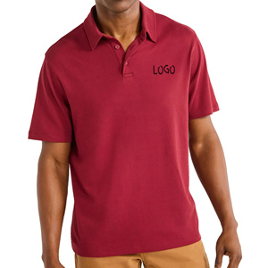 Chemise pour homme avec logo personnalisé imprimé, tricotée, écologique, avec poche, tissu respirant, service OEM, usine du Bangladesh - Product Image 5