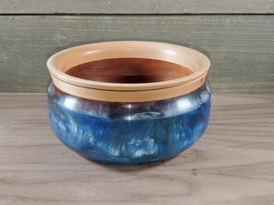 Super Quality Epoxy Resin & Natural <b>Wooden</b> Acacia Salad Bowl Round Set Food Serving Bowl for Serving Rice Salad Soup Continental - Product Image 2