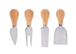 Offre spéciale Planche à fromage en acier poignées design élégant Outils à fromage 2 pièces Couteau à fromage en acier inoxydable avec prix de vente - Product Image 4