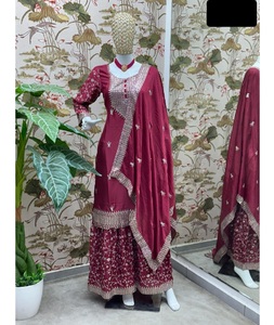 Latest Women Wear Heavy Salwar Kameez Suit Collections for Wedding and Festival Wear Embroidery Sequence work Traditional Dress - Product Image 1