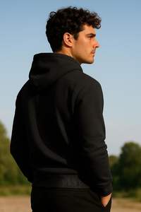 420 GSM Pullover Hoodie hombres Heavy Cotton Fleece logotipo personalizado ropa de calle de invierno forro suave Drop Shoulder sudadera - Product Image 4