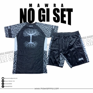 ชุดกางเกงขาสั้น MMA สำหรับผู้ชายชุดฝึกป้องกันผื่นแห้งเร็วระบายอากาศได้ดีดีไซน์แบบ OEM - Product Image 2