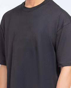 Top Premium qualité 100% coton hommes T-Shirt surdimensionné goutte épaule couleur unie personnalisé sérigraphié tricoté hommes T-Shirt - Product Image 2