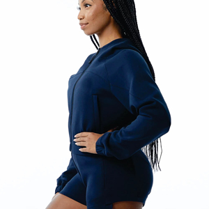 2025 femmes Sherpa polaire veste douce en peluche fermeture éclair sweat capuche lumière culture sweats à capuche cordon imprimé Badge broderie - Product Image 3