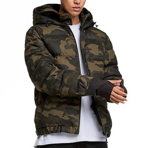 Chaqueta acolchada de alta calidad para hombre, nueva moda, impermeable, lona de invierno, logotipo personalizado en la parte delantera - Product Image 2