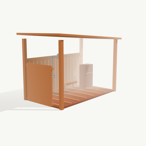 Cabaña de <span class=keywords><strong>Madera</strong></span> Tradicional Impermeable para Piscina con Ducha y Área de Almacenamiento (Casas de <span class=keywords><strong>Madera</strong></span>) - Product Image 2