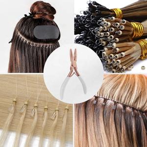 Pinzas Obexa de Acero Inoxidable para Instalar y Retirar Extensiones de Cabello, Mango Dorado Antideslizante, Herramienta para Microperlas y Extensiones de Trama - Product Image 2