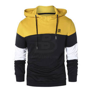 Sweat à capuche d'hiver décontracté à motif uni pour hommes meilleure qualité nouveau style quantité minimale de commande bas techniques de teinture unie prix de gros - Product Image 1