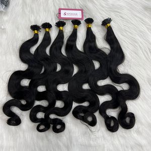Bán Buôn Nguyên Liệu Việt Tóc Nhà Cung Cấp Micro Liên kết Tip 100 Sợi Nước Trinh Nữ Sóng Cơ Thể Tôi Tip Phần Mở Rộng Tóc Người - Product Image 5