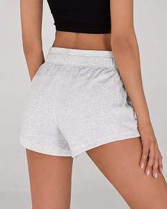 Short de sport pour femme avec poche boucle en coton cordon de serrage exercice d'été short décontracté décontracté - Product Image 5
