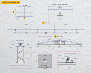 Système de montage solaire en aluminium pour l'installation de panneaux photovoltaïques sur toit plat, galvanisé à chaud - Product Image 4