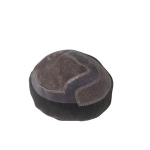 Peluca de Cabello Humano 100% con Frente de Encaje Mono, Parches de Tupé, Prótesis Capilar Taz, Alta Calidad BD - Product Image 6