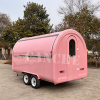 Mini camion de nourriture mobile de rue commerciale/remorque de nourriture/vente chariot de crème glacée