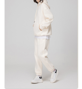 Ensemble survêtement unisexe pour homme d'hiver, sweat-shirt et pantalon de survêtement personnalisés, polaire respirant, séchage rapide - Product Image 5