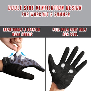 Gants d'entraînement en cuir respirant à doigts entiers pour le fitness, l'haltérophilie et l'exercice, la conception de sports ventilés vente en gros - Product Image 4