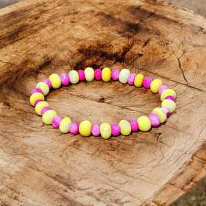 2025 Boho classique perlé pour bracelet avec opale multi-bonbons 6-8mm jaune rose pierre naturelle bijoux extensibles pour anniversaires - Product Image 1