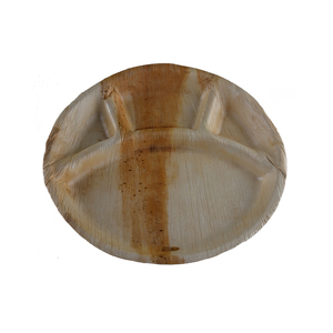 Assiette à dîner biodégradable écologique de la meilleure qualité, assiettes portionnées jetables en feuilles de palmier, ensemble de vaisselle d'Inde - Product Image 4