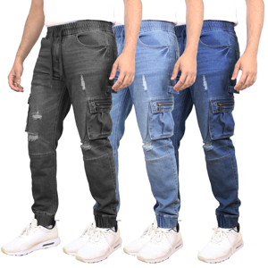 Pantalones Cargo Elásticos Tipo Carpenter Jean - Product Image 4