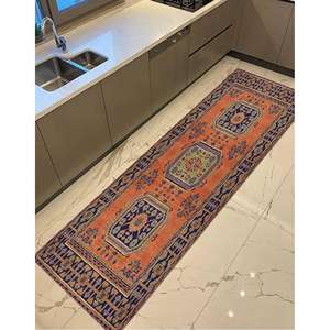Printed Rug: Vintage Style Soft Floor Mat for Home Decor,Velvet Rug - Product Image 1