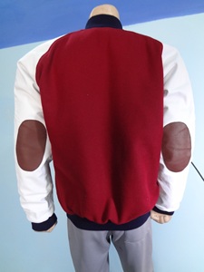 Chaqueta universitaria informal de talla grande para hombre, bombardero de invierno Vintage de cuero de oveja, diseño de béisbol bordado, capucha transpirable - Product Image 2