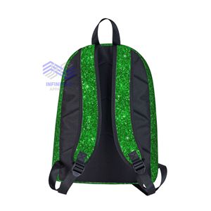 FAMU Florida A & M University Glitter Letter Pattern Cremallera Mochila para computadora portátil con material Oxford Transpirable y gran capacidad - Product Image 2