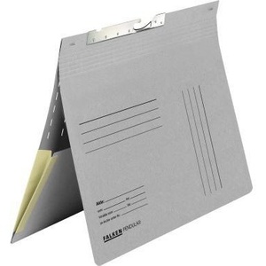Falken <b>A4</b> 320g/m Recycled Grey Manila Cardboard Hanging File <b>Folder</b> with Commercial Binding & Organizational Imprint - Product Image 1