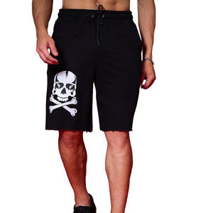 Short de basket-ball à imprimé graphique personnalisé pour homme avec taille élastique Short de jogging en coton éponge français - Product Image 1