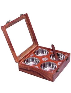 Bandeja de Madera Personalizada para Herramientas de Hierbas y Especias (Molinos de Especias y Frutos Secos) Ideal para Regalos - Modelo de Artesanía Ahad WK-29 - Product Image 2