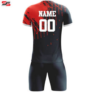 Maillots de football personnalisés, shorts, logo, numéro de nom imprimé personnalisé, uniforme à manches courtes - Product Image 2