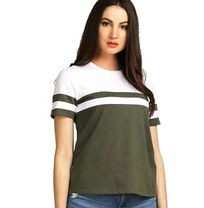 Camiseta personalizada de alta calidad con logotipo, cuello redondo, 100% algodón, camiseta ajustada para mujer, camisetas de gran tamaño con cuello redondo de color sólido - Product Image 5