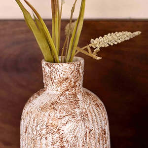 Vase en céramique blanc rustique, style nordique simple, mini pot en terre cuite pour la décoration de la maison ou la décoration de mariage - Product Image 5