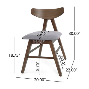 Silla de Comedor Moderna Valencia de Madera de Teca Sólida con Cojín de Nogal para Sala de Estar, Cocina, Uso en Exteriores, Muebles para el Hogar - Product Image 5