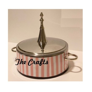 Olla para servir comida caliente de madera y nácar con calidad premium, personalizada OEM, tipo cacerola para bodas. - Product Image 1
