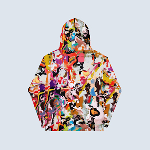 Sudadera con Capucha de Forro Polar con Estampado Digital Personalizado de Invierno, Ropa Urbana de Moda OEM, Etiqueta Privada, Tejido Transpirable - Product Image 2