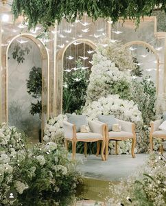 Lot de 2 guirlandes d'oiseaux acryliques à suspendre pour décoration de mariage Tentures d'oiseaux décoratives en cristal électrique pour décor d'accessoires d'événement - Product Image 1